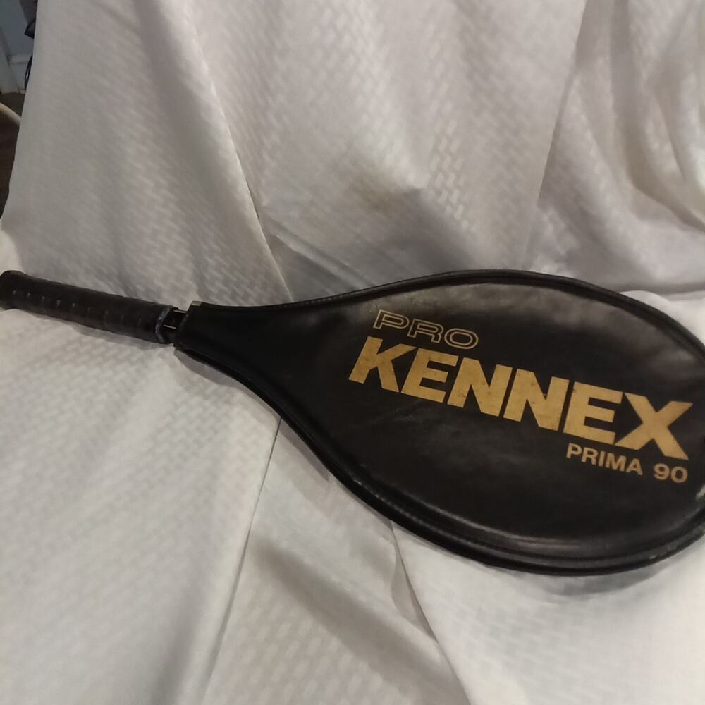 Pro Kennex Prima 90 Vintage Tennis Racket with Zipper Case Black Grip